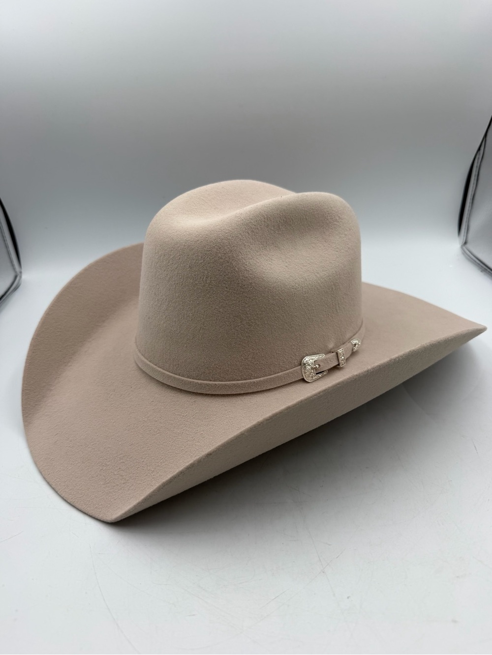 Potrero Hats Vaquero Cowboy Hat Wool Felt Beige Size 7 1/4